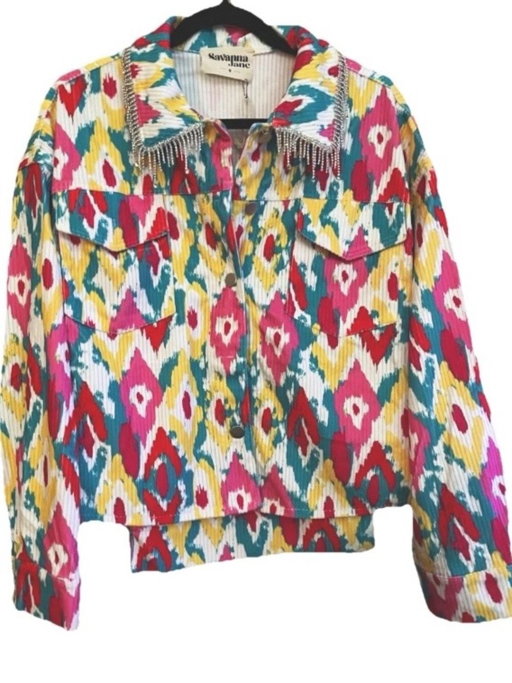 New Savannah Jane Small embellished southwestern boho jacket